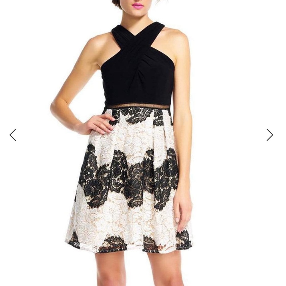 Adrianna Papell-AP1E201113 Halter Dress